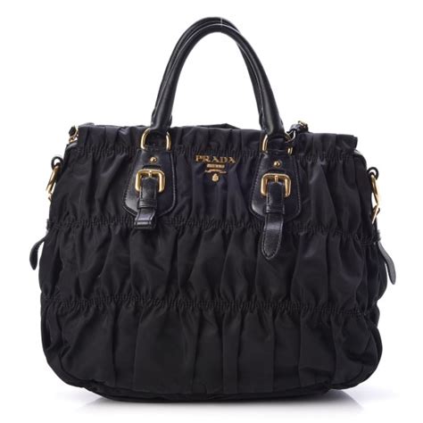 prada gaufre tessuto nylon tote handbag bn1336 nero|PRADA Tessuto Nylon Gaufre Tote Nero Black.